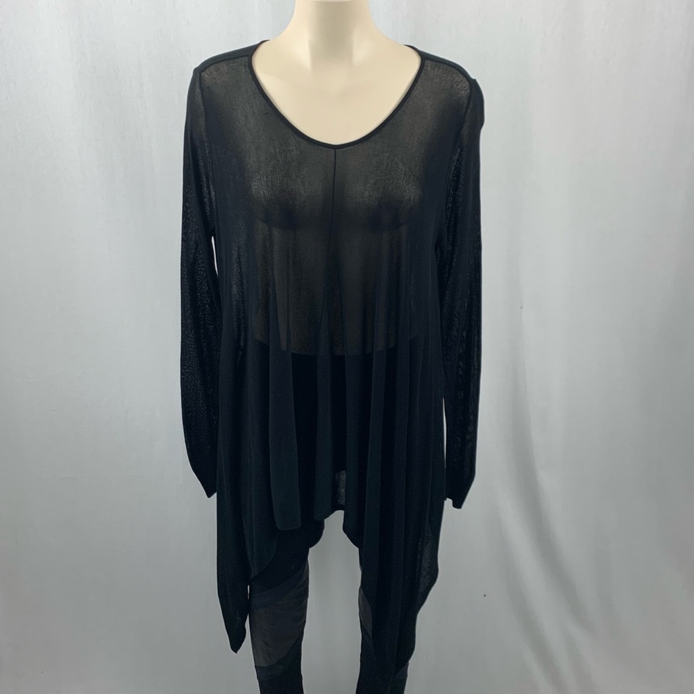 Kerisma Black Knit Poncho Style Top S